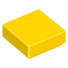 LEGO 3070b Yellow Tile 1 x 1 with Groove, 30039, 35403, 39727, 53836 (losse stenen 2-7)*